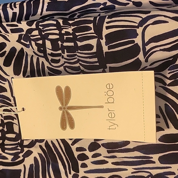 Tyler Boe size Small "Rachel" Blue White Print Maxi Sundress NWT - Picture 4 of 11